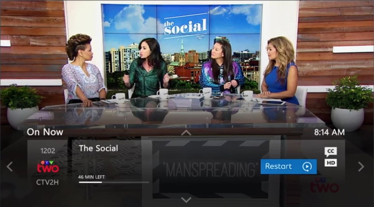 Položky Trending, Restart a přehrávání služby Bell Fibe