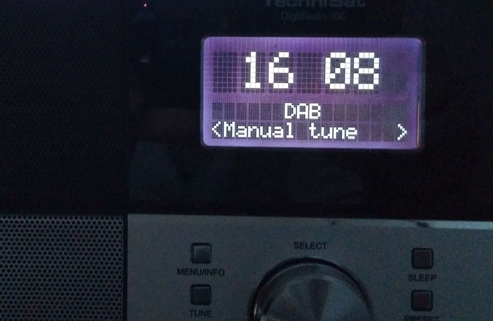 Technisat DigitRadio 306 - DAB - menu nastavení