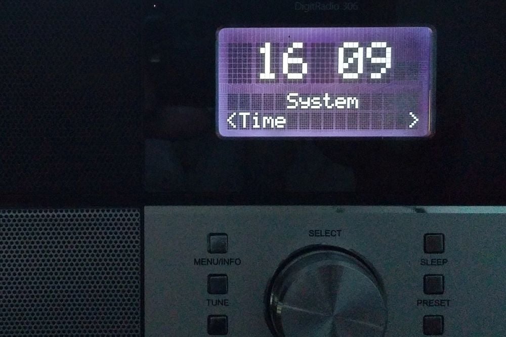 Technisat DigitRadio 306 - DAB - menu nastavení