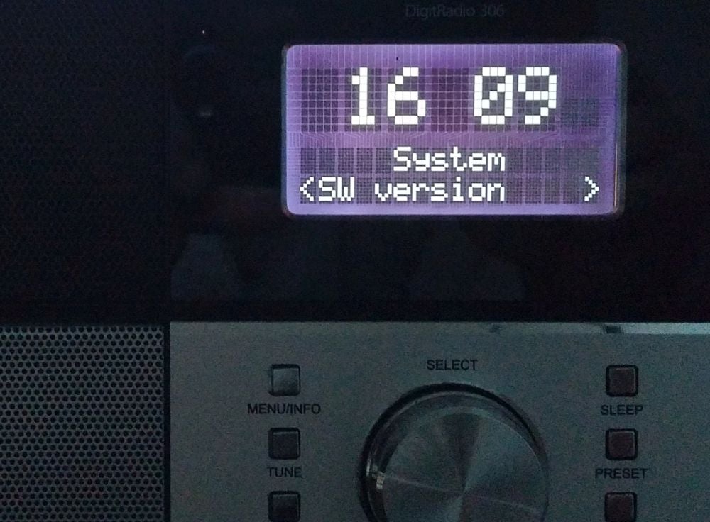 Technisat DigitRadio 306 - DAB - menu nastavení