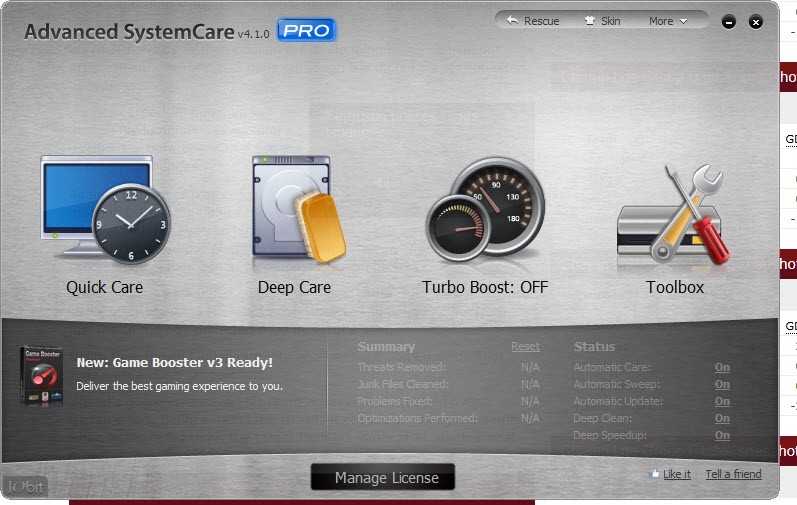 Advanced SystemCare v4.1.0 PRO