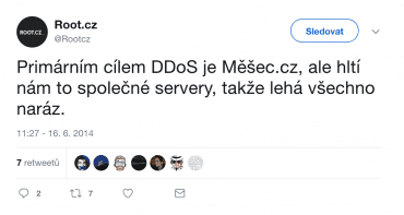 Měšec.cz byl pod „palbou“ DDoS útoků a poznaly to všechny servery našeho vydavatelství.