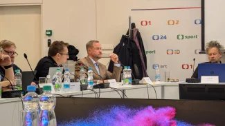 Generální ředitel ČT Jan Souček na zasedání Rady České televize v listopadu 2024.