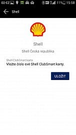 Při zadání zákaznické karty Shell ClubSmart se vám budou načítat body.