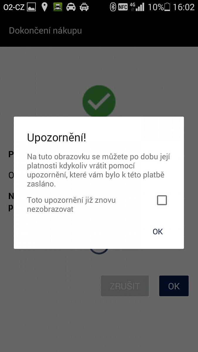 Platba proběhla, můžeme tankovat.