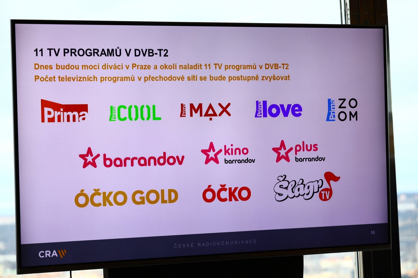 Spuštění přechodové DVB-T2 sítě Českých radiokomunikací