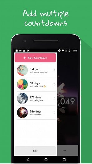 Countdown Widget (zdroj: play.google.com)