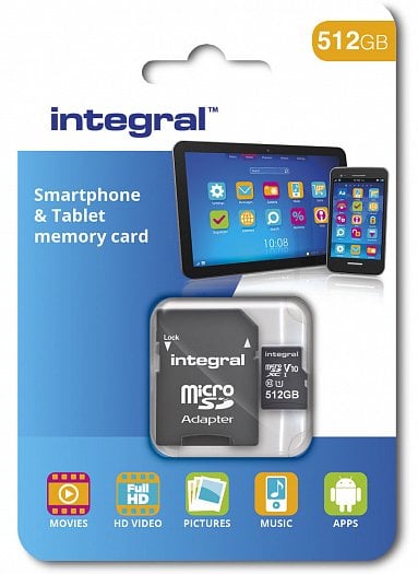 512GB karta MicroSDXC firmy Integral Memory