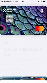 Od 15. 10. 2019 fungují v Apple Pay kreditní i debetní karty Mastercard od Raiffeisenbank.