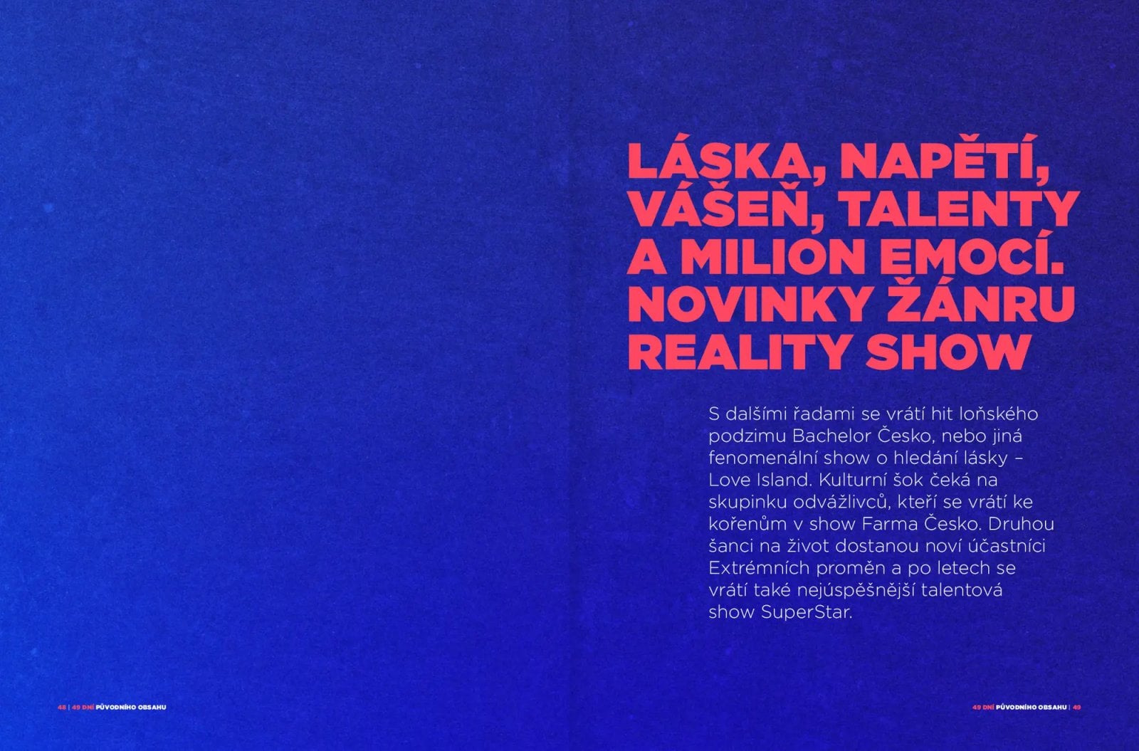 Nové formáty a pořady TV Nova a Oneplay (2025)