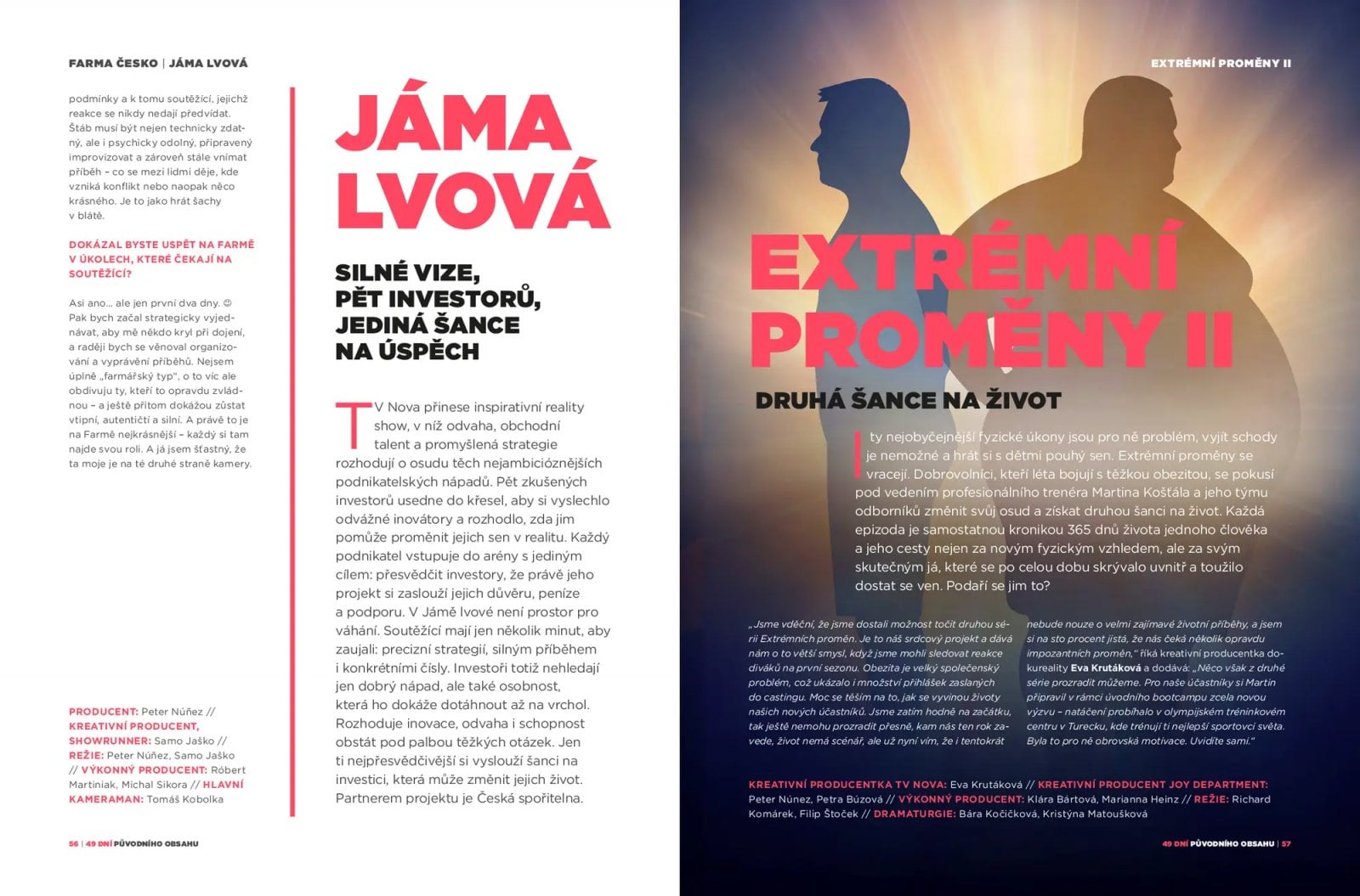 Nové formáty a pořady TV Nova a Oneplay (2025)