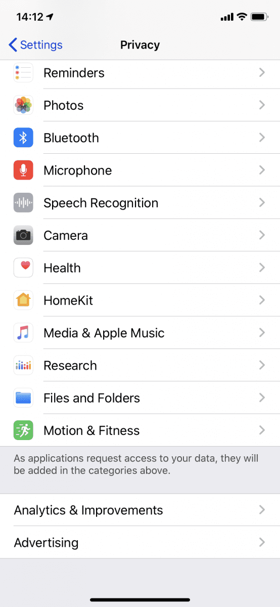 iPhone COVID-19 Tracking