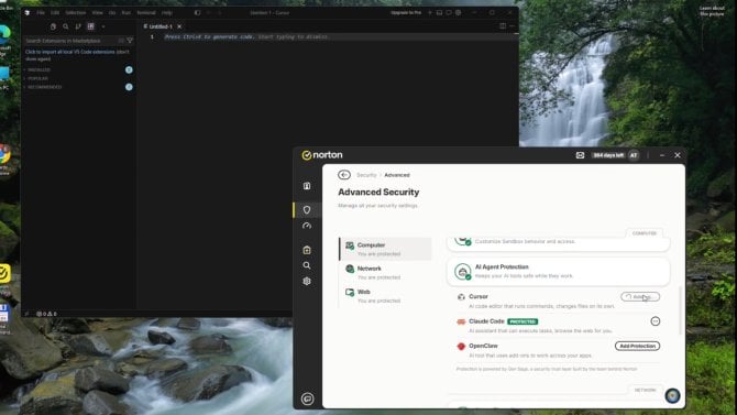 kyberbezpečnost - Norton AI Agent Protection