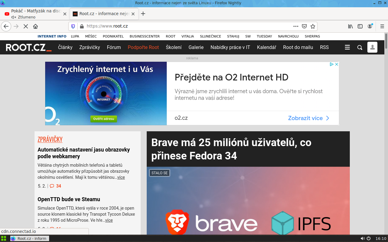 Pohled na nové panely.