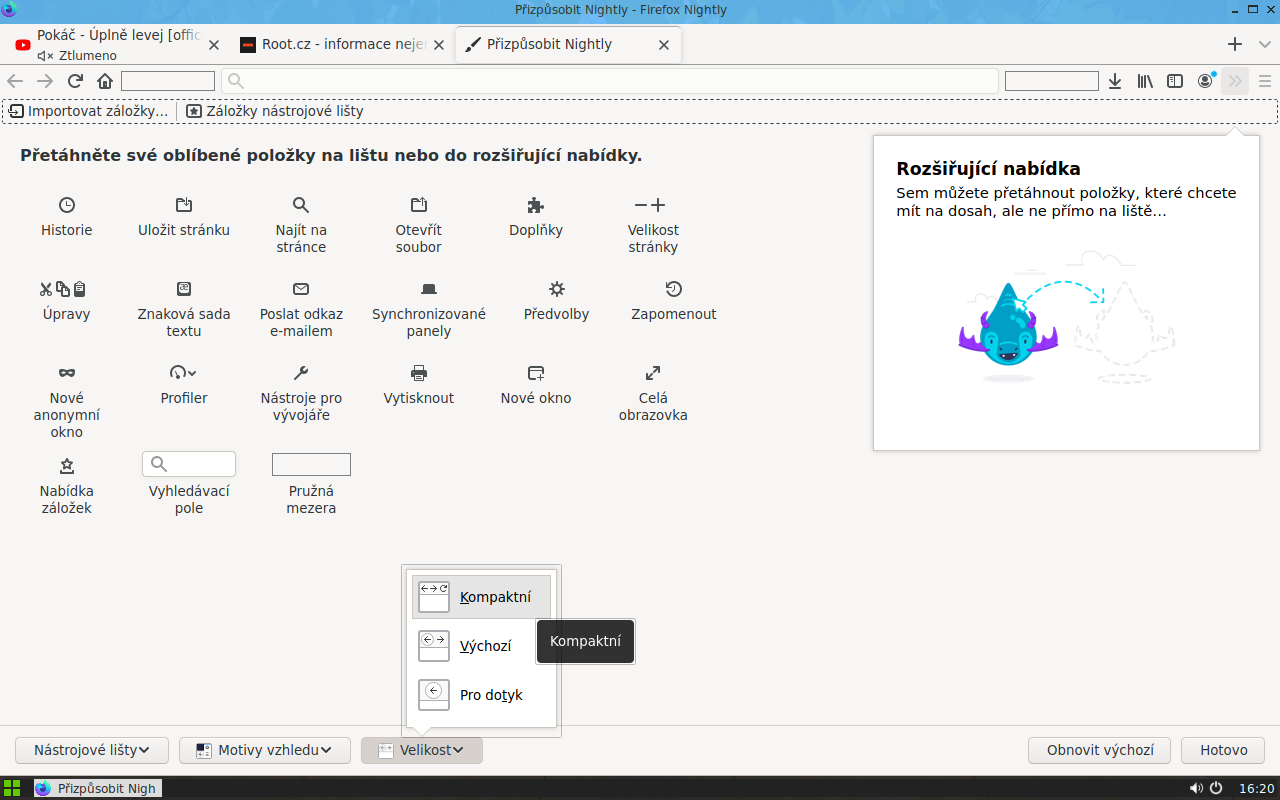 … až po velké, určené pro dotykové obrazovky.