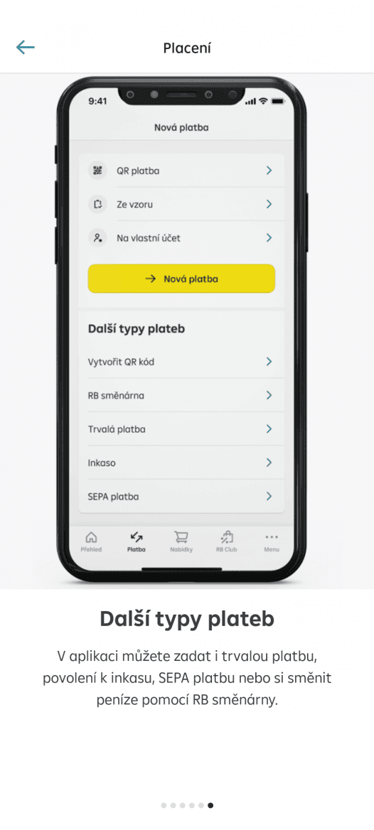 Nová aplikace mobilního bankovnictví Raiffeisenbank. (14. 9. 2022)