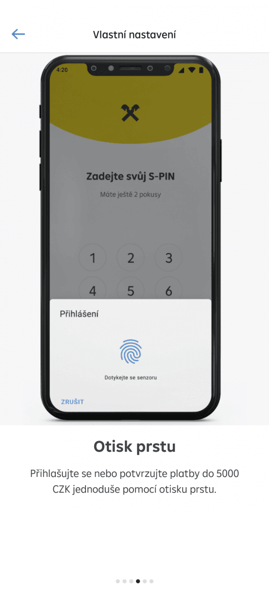 Nová aplikace mobilního bankovnictví Raiffeisenbank. (14. 9. 2022)