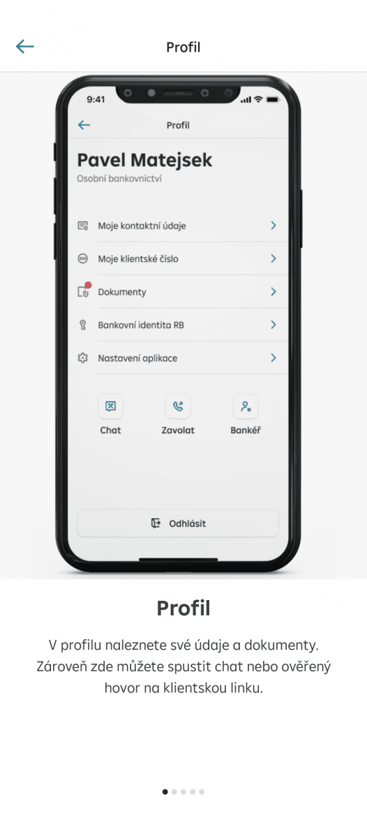 Nová aplikace mobilního bankovnictví Raiffeisenbank. (14. 9. 2022)