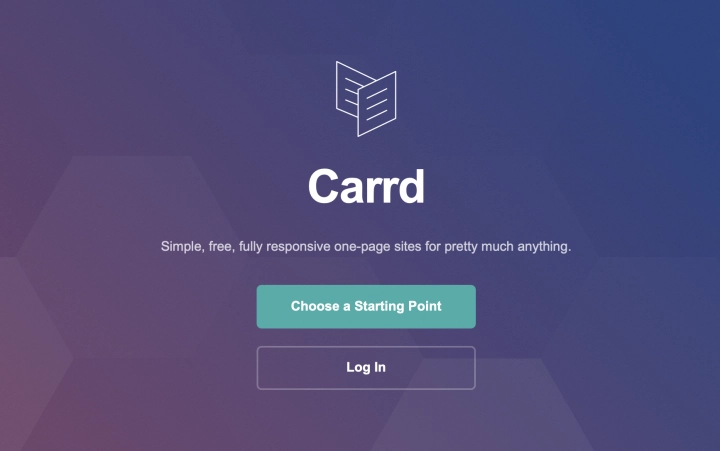 Autor: carrd.co Osobní profil na Carrd.co