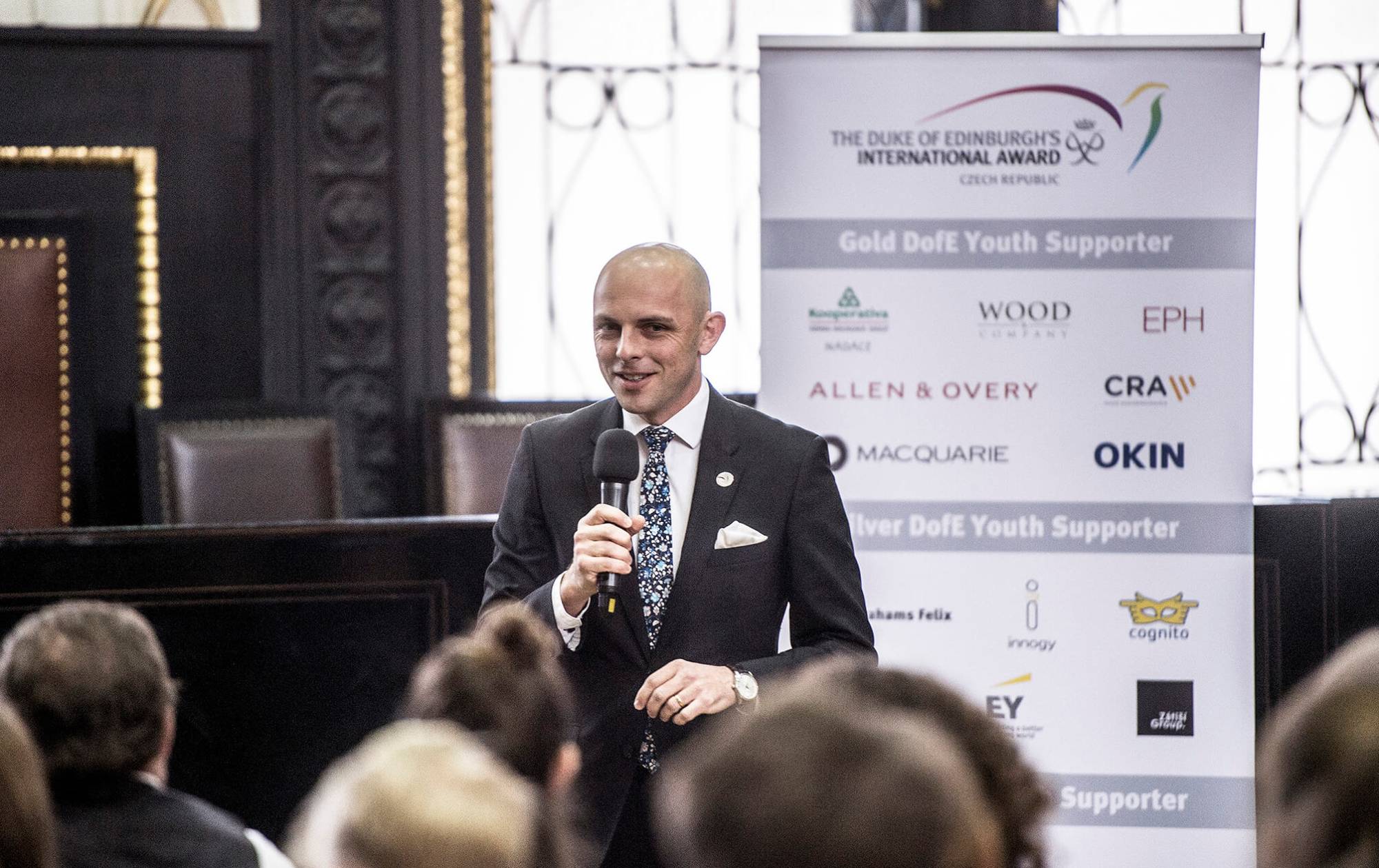 České radiokomunikace jsou dlouholetým podporovatelem české pobočky Mezinárodní ceny vévody z Edinburghu. Na snímku výkonný ředitel nadace Tomáš Vokáč.