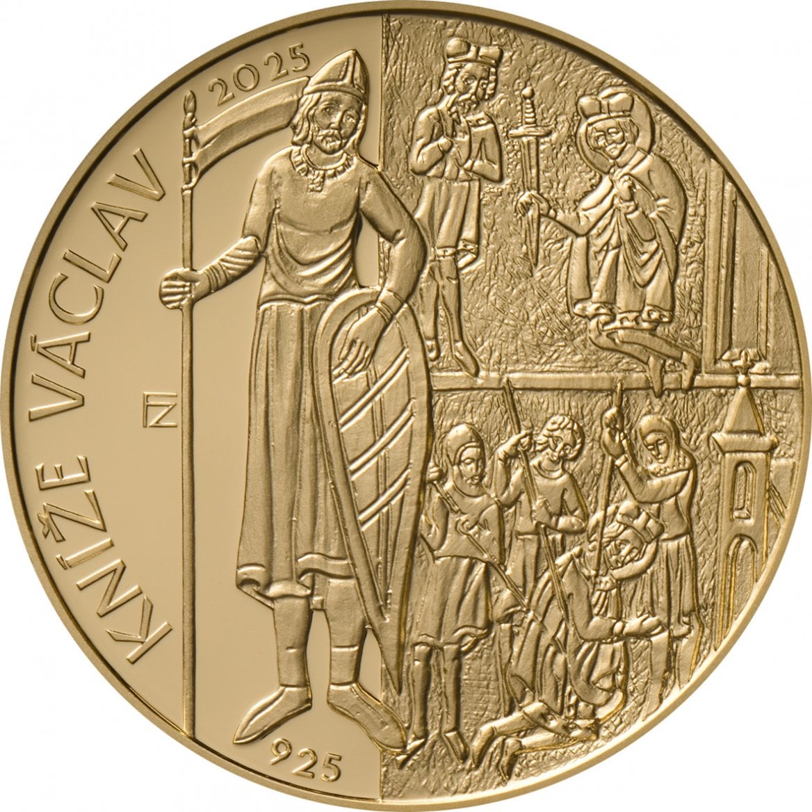 ČNB vydává novou zlatou minci k poctě svatého Václava