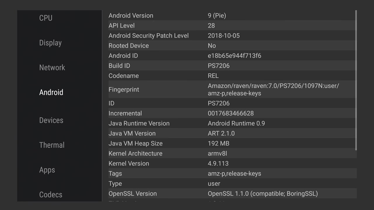 Amazon Fire TV Cube 2: Benchmarky