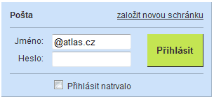 <p>I formulář pro přihlášení k emailu prošel změnami</p>