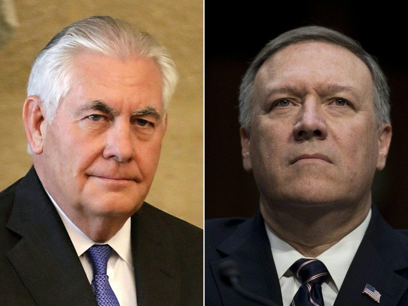  Rexe Tillersona (vlevo) nahradí v čele amerického ministerstva zahraničí Mike Pompeo