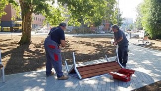 Náhledový obrázek - Uherskohradišťská nemocnice buduje pro pacienty a návštěvníky areálu nový park, dokončen bude na podzim