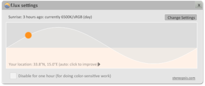 f.lux mění teplotu barev a v noci se vám bude pracovat snadněji