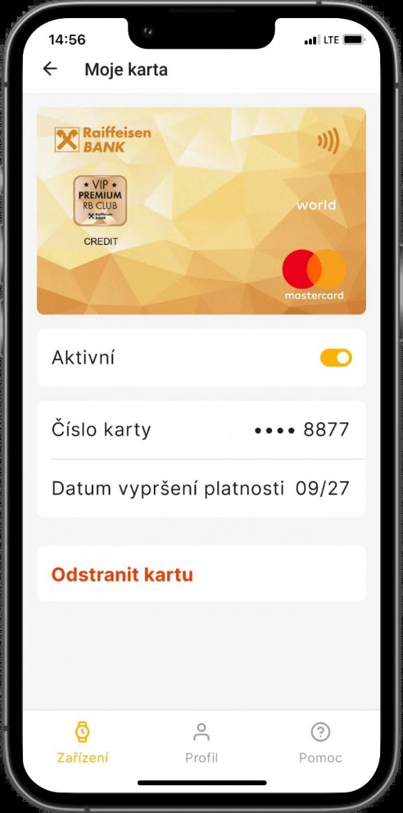 Mobilní aplikace Niceboy Pay pro platební prsteny a náramky Niceboy s platební kartou Raiffeisenbank. (2. 10. 2024)