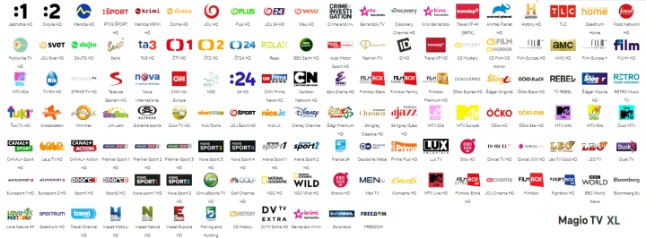 Programová nabídka základního tarifu XL Magio TV