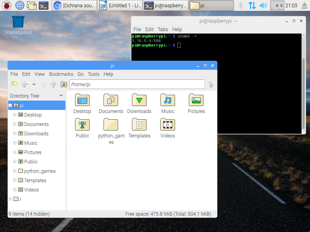 Raspbian na x86