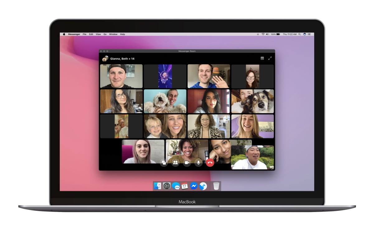 Facebook spouští skupinové videokonference Messenger Rooms