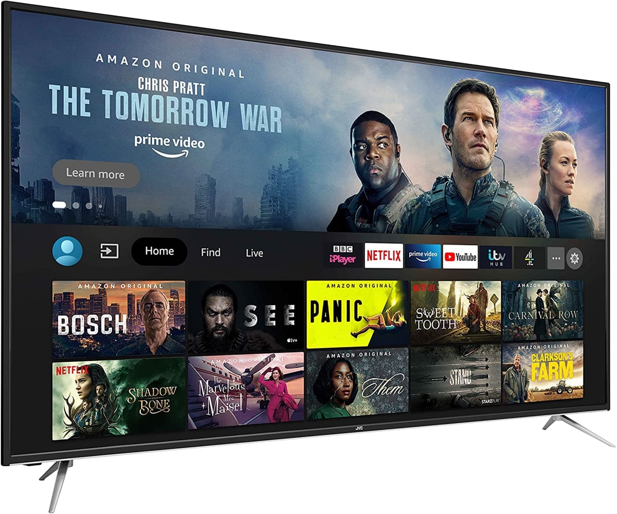 JVC TV model „810“ v obou variantách OS