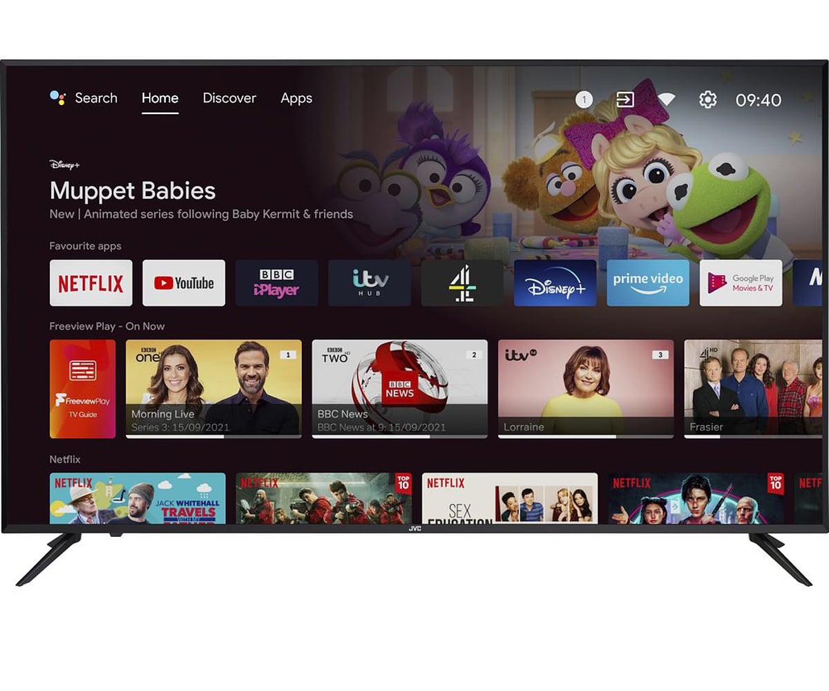 JVC TV model „810“ v obou variantách OS