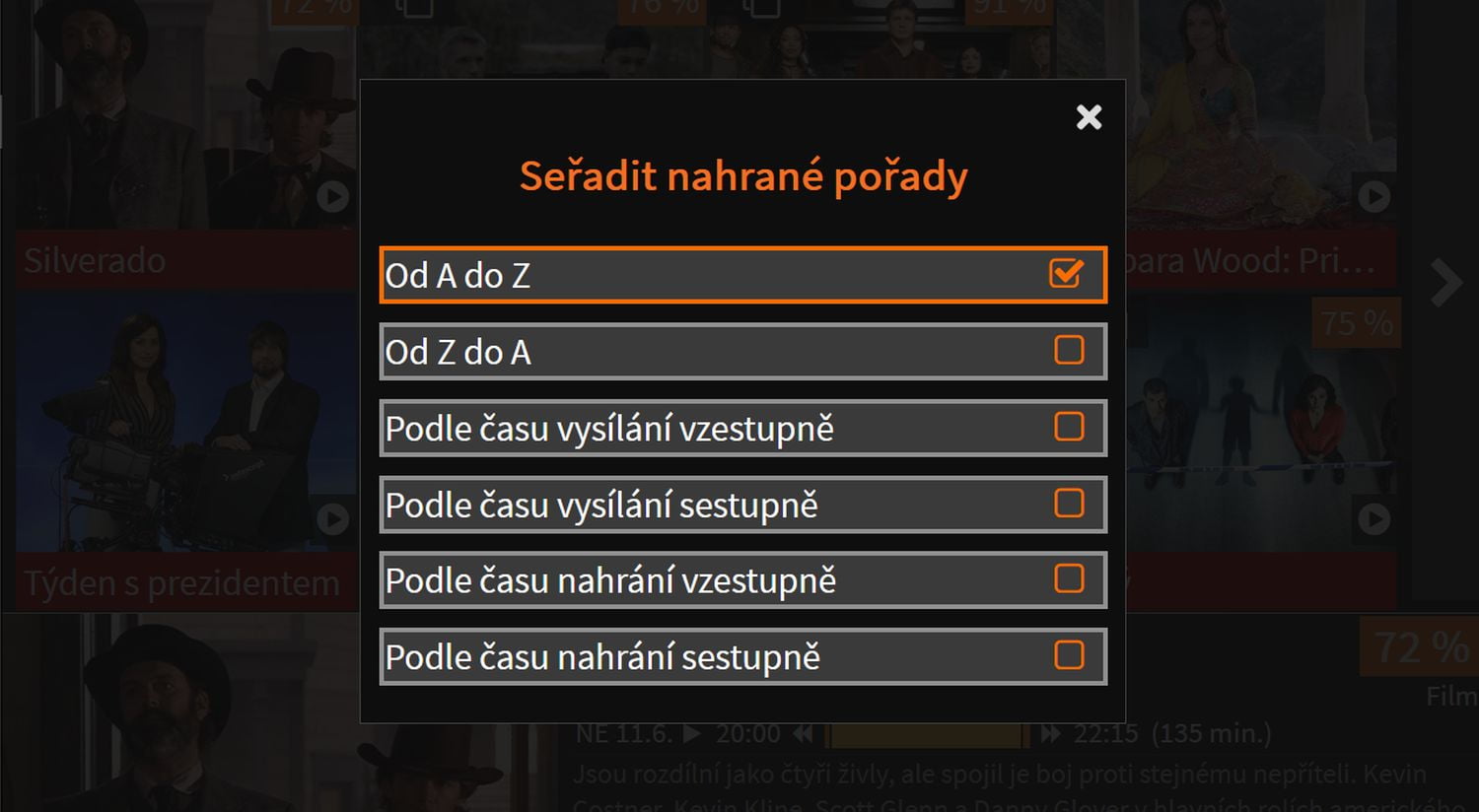 Lepší.TV třídění nahrávek a HD kanály