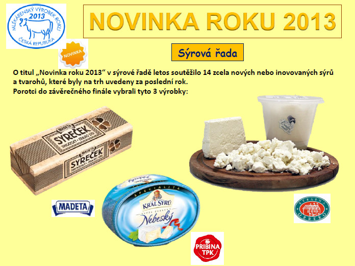 Mlékárenský výrobek roku 2013