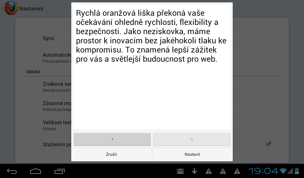 Mozilla Firefox pro Android