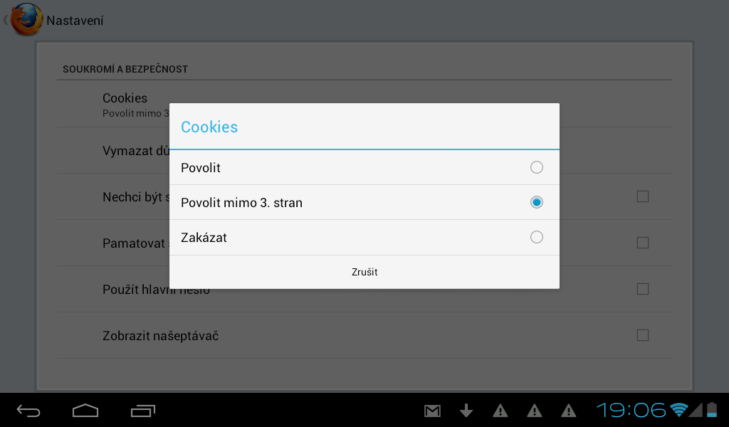 Mozilla Firefox pro Android