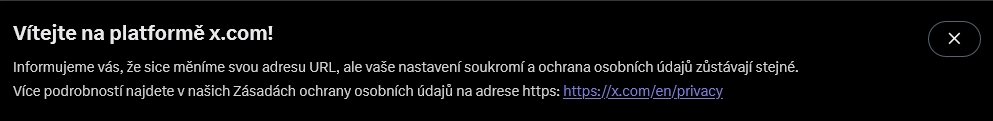 Twitter mění doménu na X.com