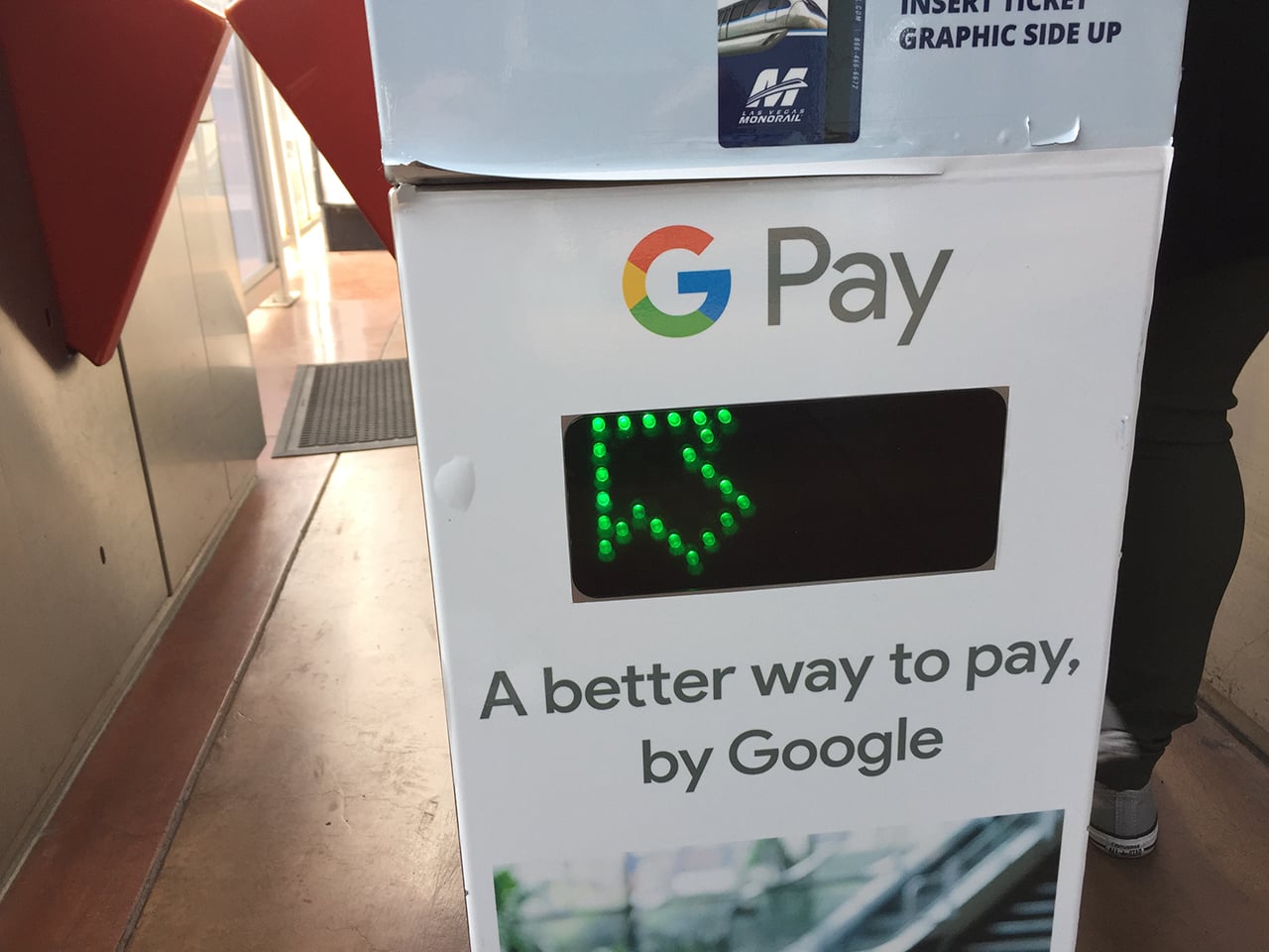 Placení pomocí Google Pay a mobilu v Las Vegas Monorail