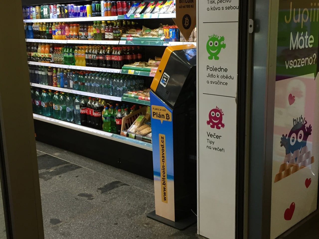 Bankomaty na bitcoin v pražském metru