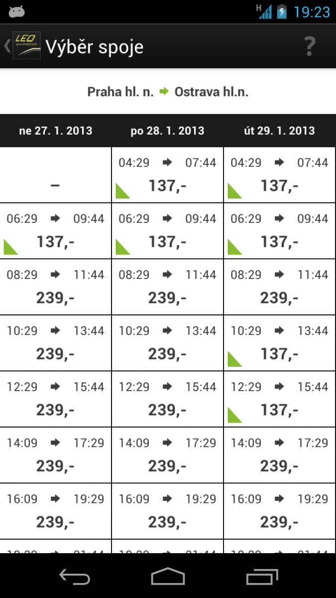 Aplikace pro Leo Express