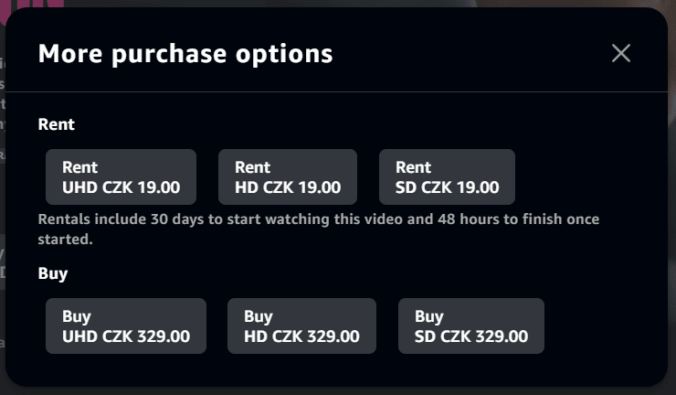 Amazon Prime Video spustil videopůjčovnu filmů