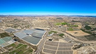 Koncentrace skleníků v jižním Španělsku