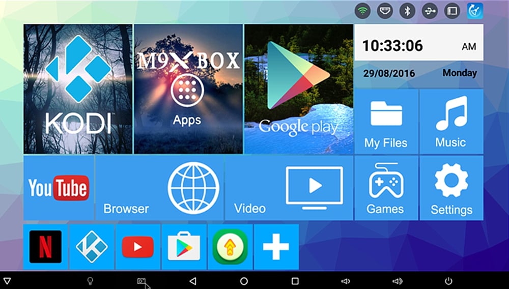 Uživatelské prostředí a benchmarky boxu M9X – M3
