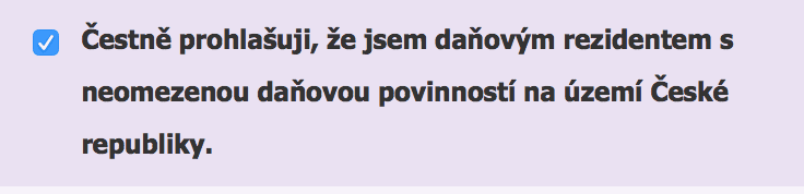 Půjčka je pouze pro ty, kdo mají zdanitelné příjmy v České republice.