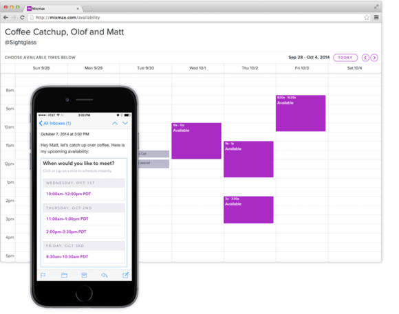 Rozšíření MixMax přidá do mailu řadu velmi užitečných funkcí, jako je třeba možnost okamžitého plánování schůzky.