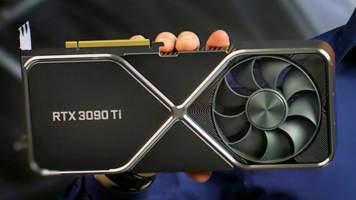 Nvidia GeForce RTX 3090 Ti ukázaná během prezentace na CES 2022 1600